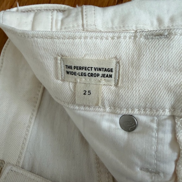 Madewell The Perfect Vintage Wide-Leg Crop Jean in Vintage Canvas Cream - Picture 9 of 12